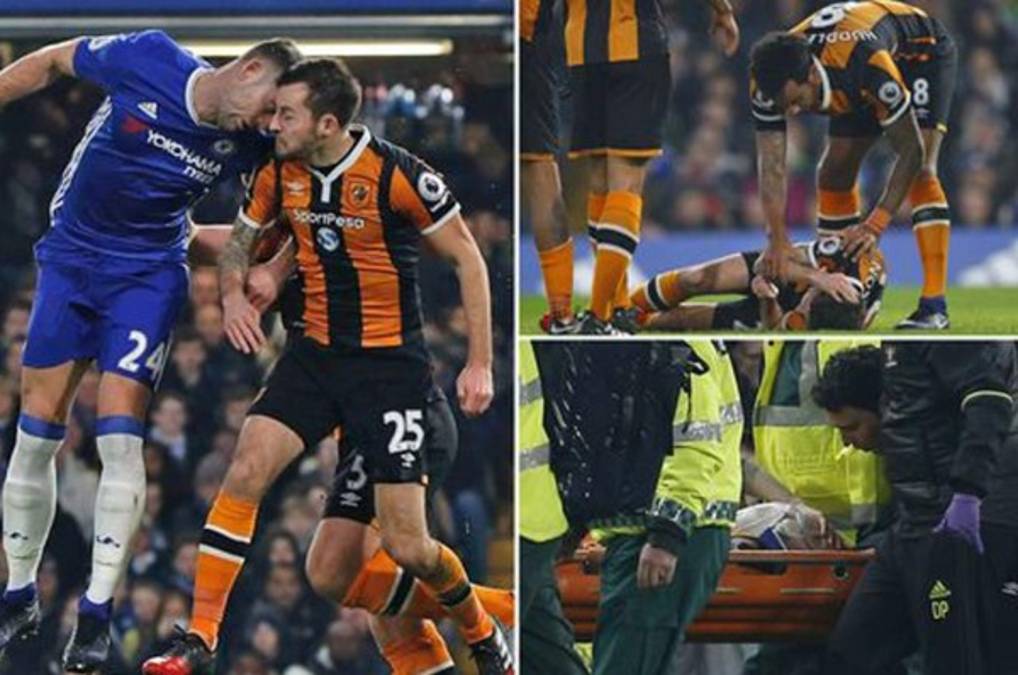 Terrible: El fuerte choque de cabezas que fracturó al jugador Ryan Mason