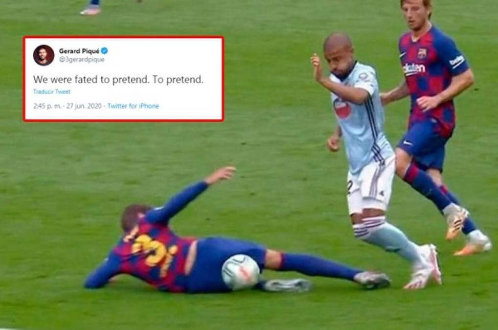El enigmático mensaje de Piqué tras el amargo empate contra el Celta de Vigo