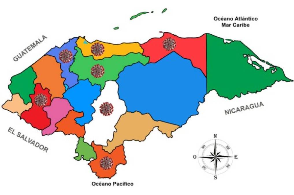 Las 14 ciudades en Honduras que reportan contagios por coronavirus