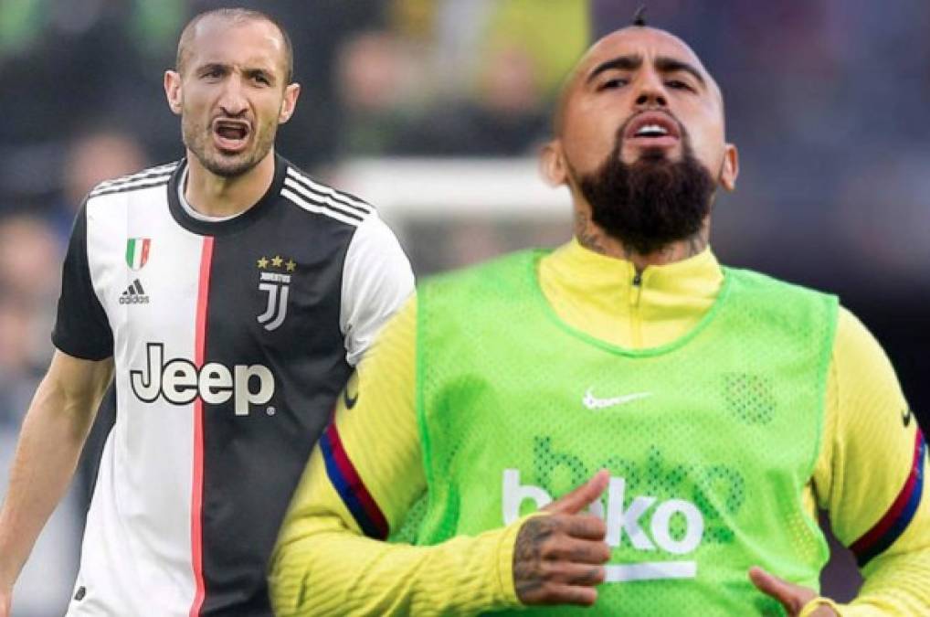 Chiellini vuelve a la carga y hace polémica acusación contra Vidal: ''El alcohol era su punto débil''