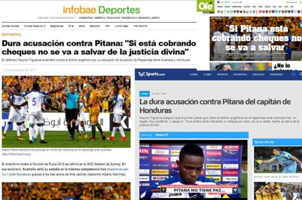 Declaraciones de Maynor Figueroa sobre Pitana escandalizan Argentina