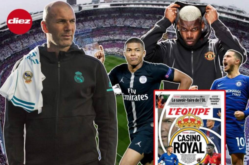 L'Équipe: Así sería el Real Madrid que prepara Zidane con cinco galácticos