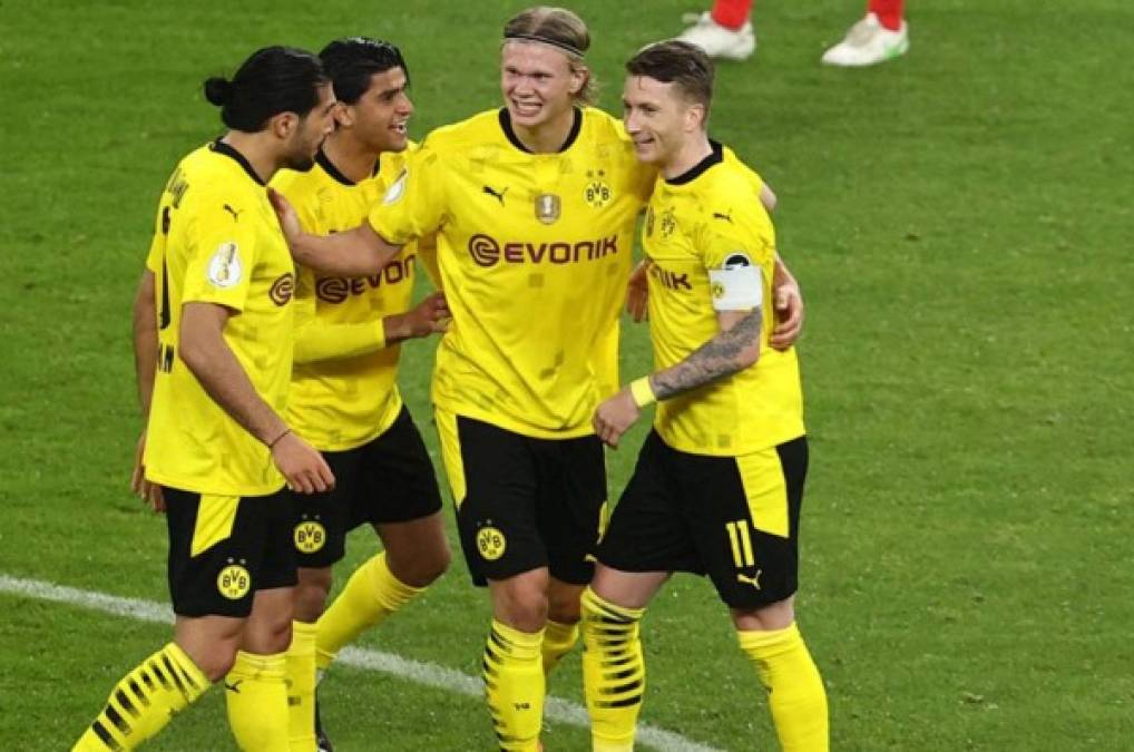 Borussia Dortmund se corona campeón de la copa de Alemania con dobletes de Haaland y Sancho