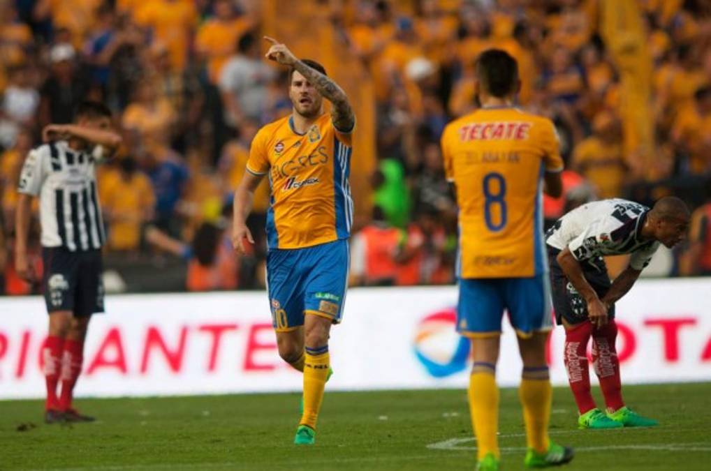 Tigres golea al Monterrey y pone un pie en semifinales de la Liga MX