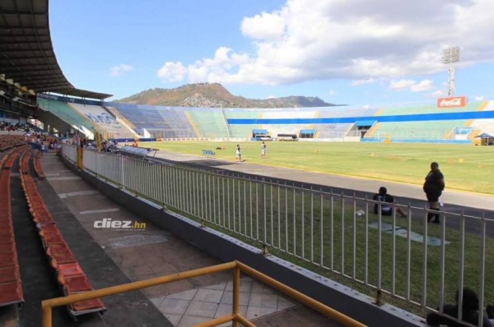 Tras un mes sin fútbol: Así luce el estadio Nacional de Tegucigalpa