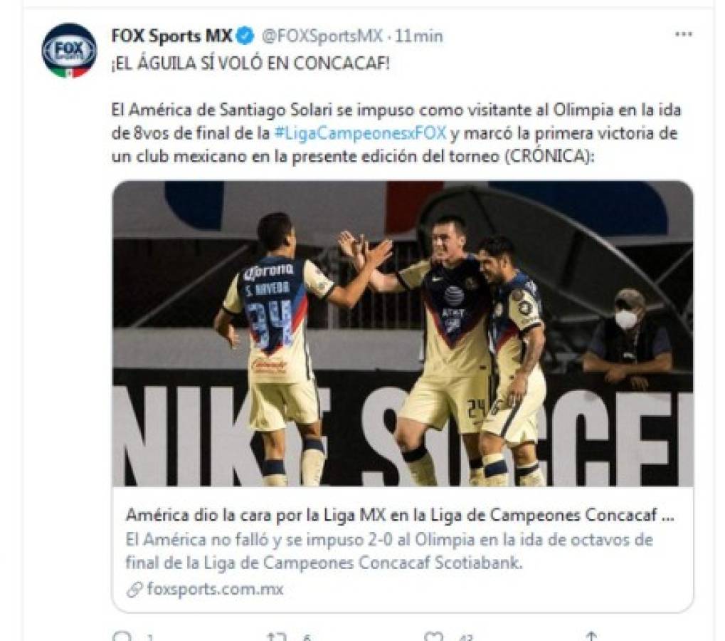 'Ganó el más grande': Lo que dice la prensa mexicana del Olimpia tras caer ante el América