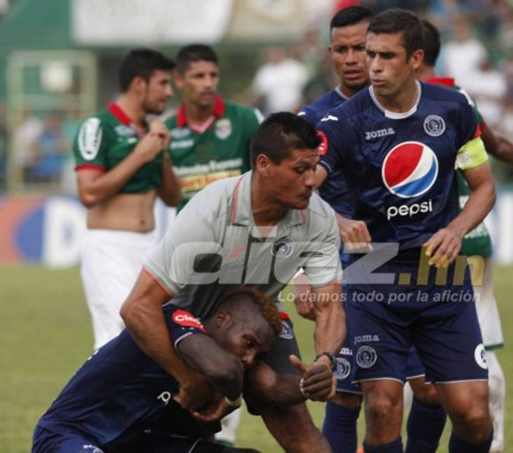 Las imágenes que no viste en televisión del Marathón-Motagua