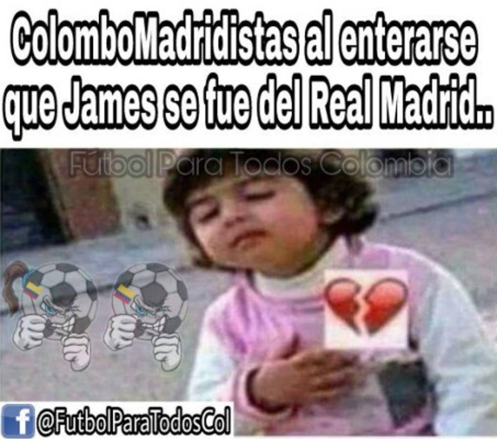 ¡Terribles! Los memes de James Rodríguez y su salida del Real Madrid