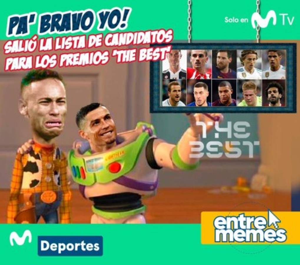 MEMES: Hacen pedazos a Neymar por no ser nominado para los premios The Best