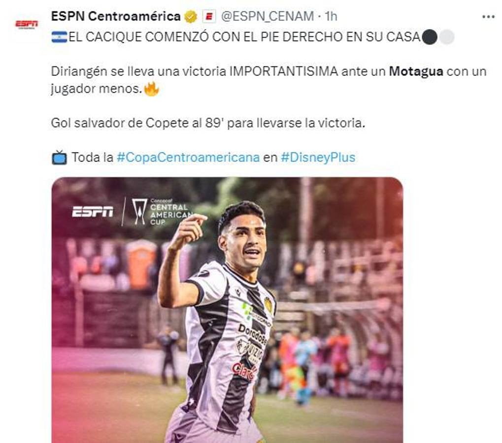 Lo que dice la prensa hondureña sobre la derrota de Motagua ante Diriangén en la Copa Centroamericana de Concacaf