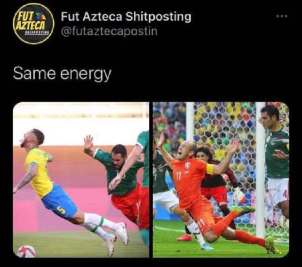 Los memes destrozan a México tras perder con Brasil en semifinales de los Juegos Olímpicos
