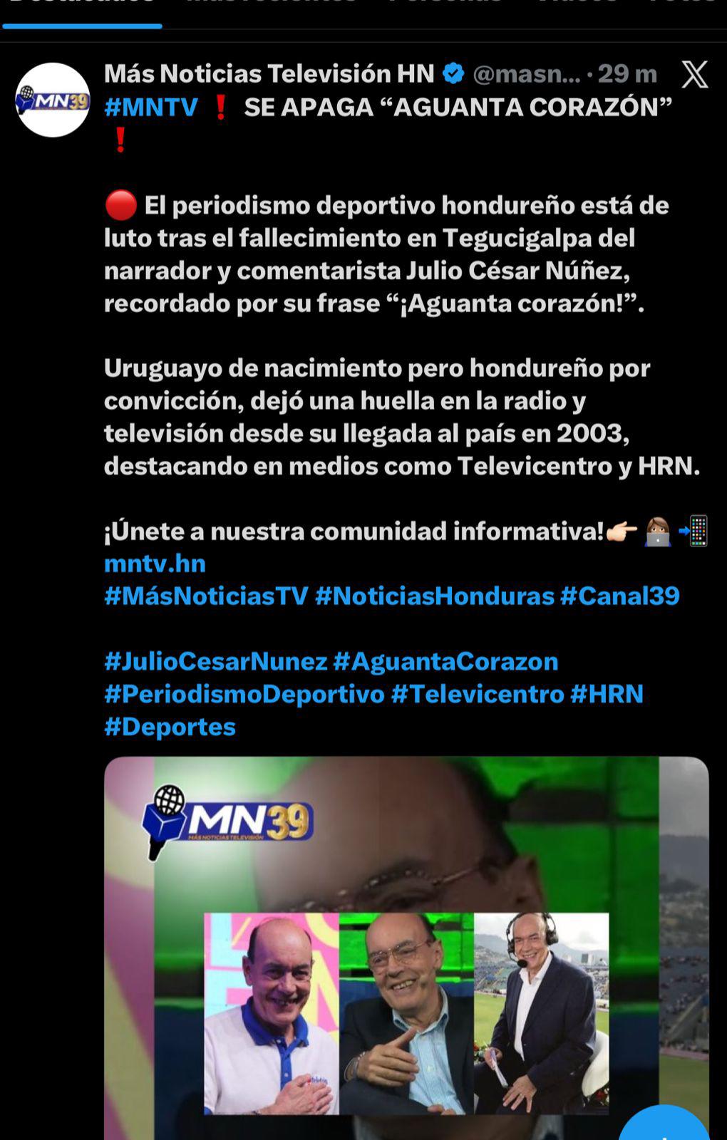 Rely y Rafa Villeda se quiebran: así reaccionan a la muerte de Julio César Núñez