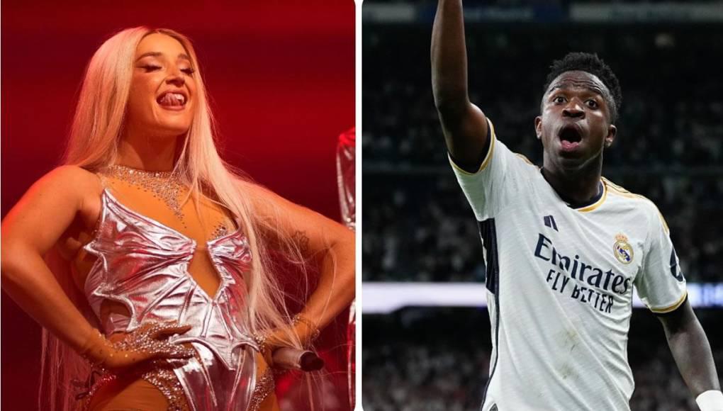 Los goles de Vinicius hacen efecto: la pasmosa cantante que envió mensaje tras su doblete al Bayern Múnich en Champions