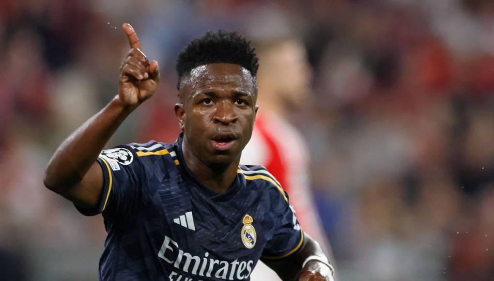 Los goles de Vinicius hacen efecto: la pasmosa cantante que envió mensaje tras su doblete al Bayern Múnich en Champions