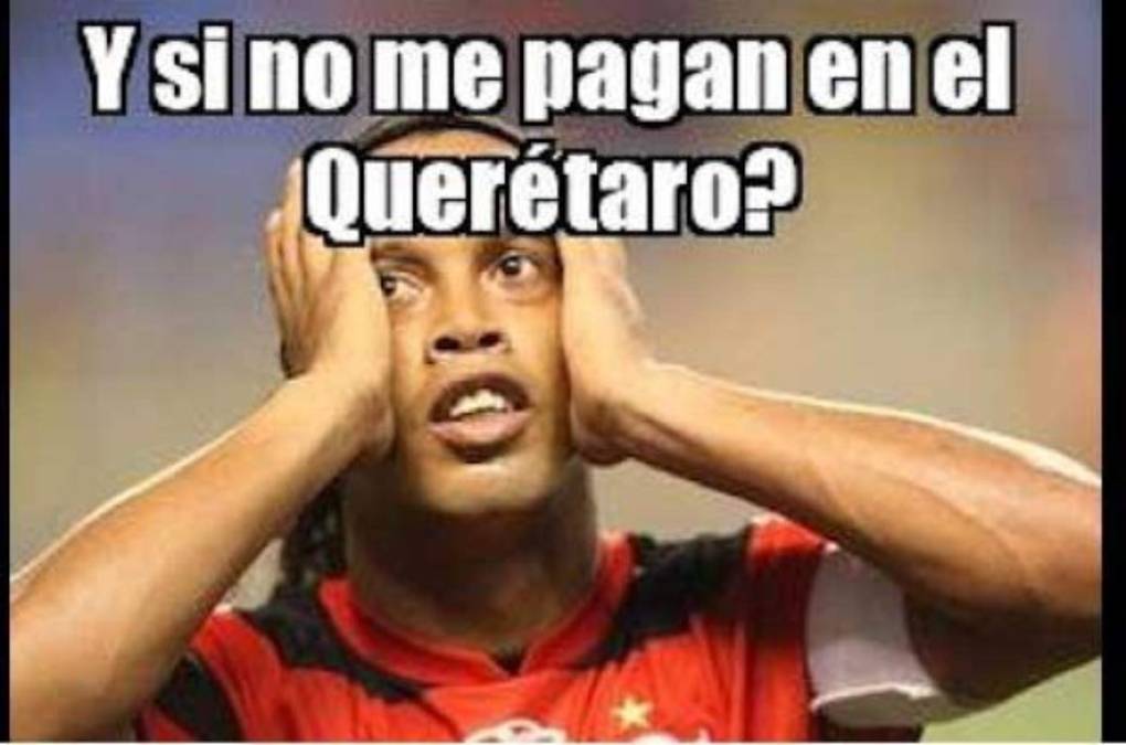 Memes de Ronaldinho por su llegada al Querétaro de México