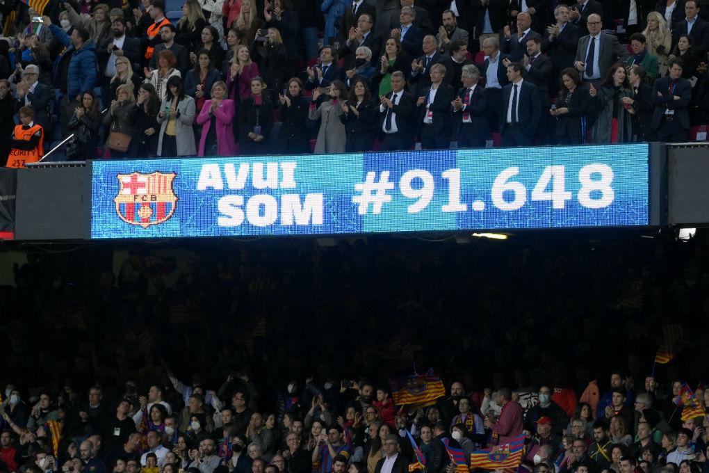 ¡Espectacular! Récord mundial de asistencia en el Camp Nou durante el Barcelona-Wolfsburgo de la Champions femenina