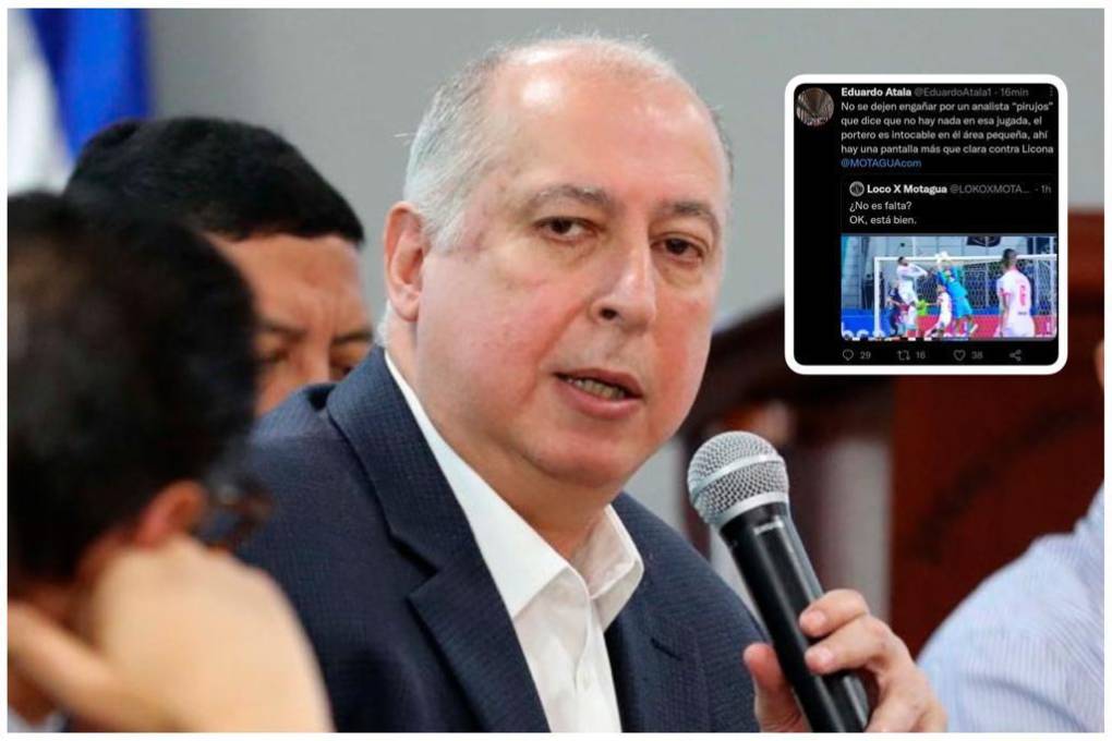 Eduardo Atala va a la carga contra analista arbitral y lo llama “pirujo” en polémica del Motagua-Olimpia