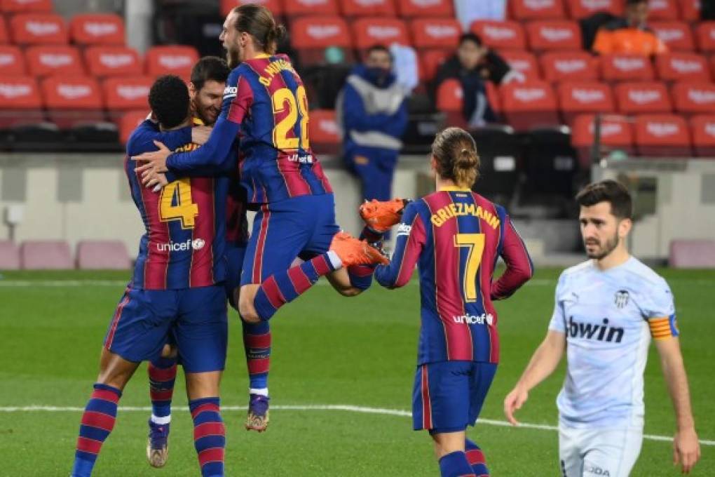 ¡Barcelona se estanca ante Valencia en la liga española, pero Messi marca gol histórico!