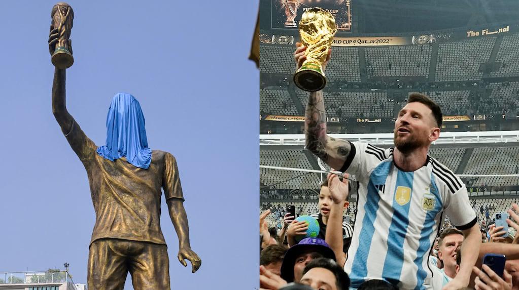 ¡Locura por Messi! Un regalo gigante para el campeón del mundo a su llegada a India