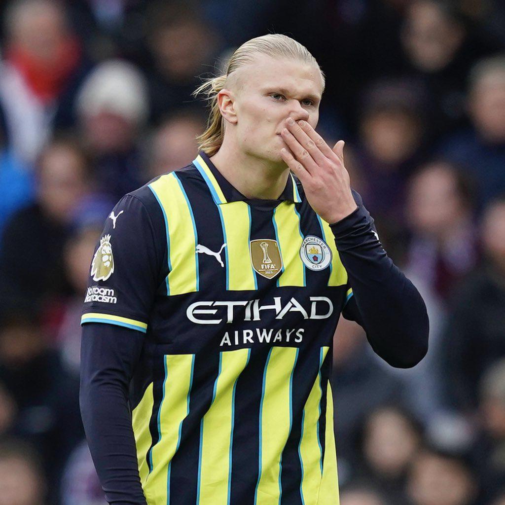 Haaland no marca desde el 7 de diciembre en el empate 2-2 ante Crystal Palace.