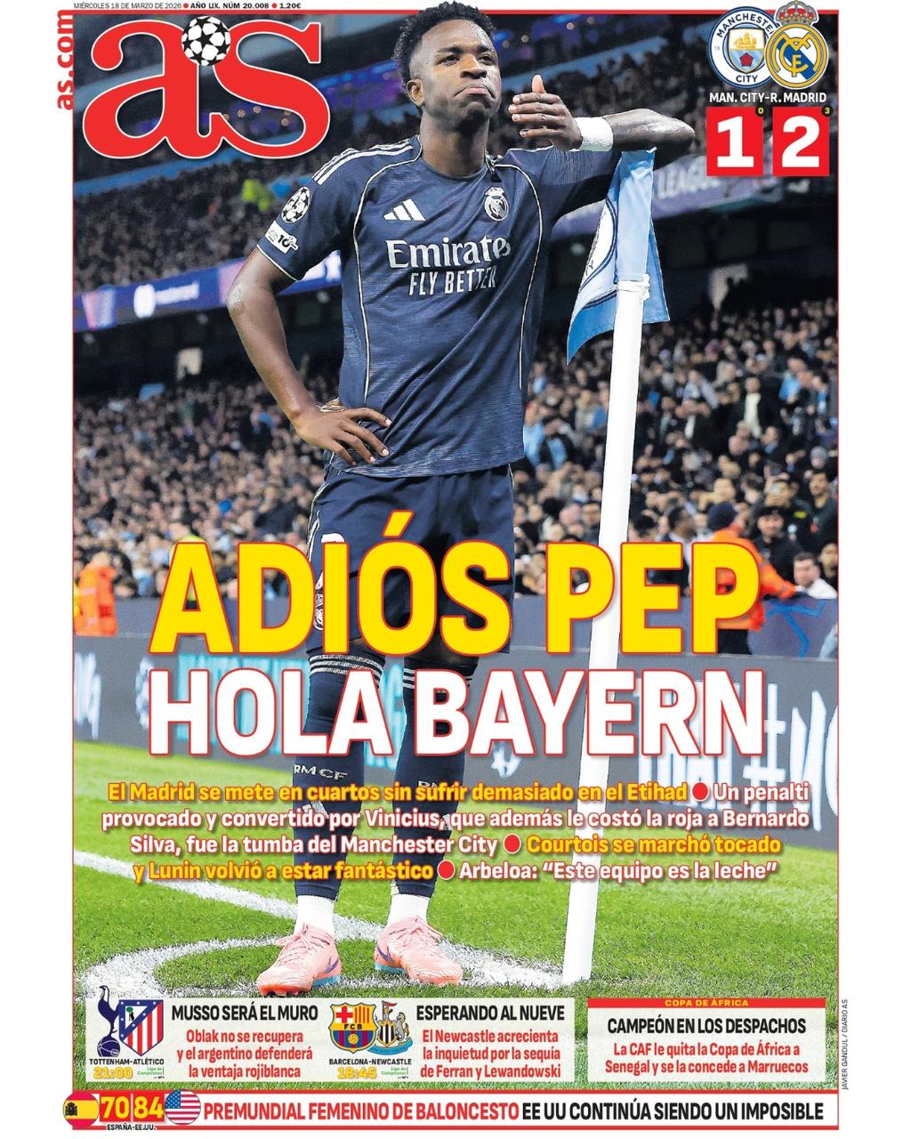 La 'Pepsadilla' continúa; ya no es el ogro blanco: lo que dice la prensa sobre el triunfo del Real Madrid sobre el City