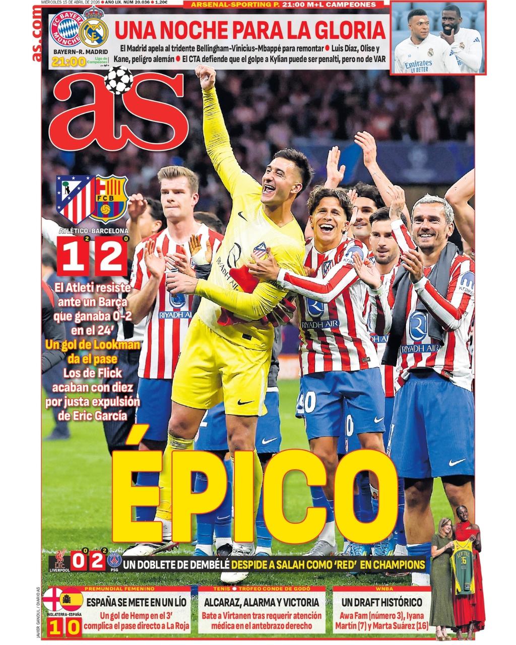 No Negreira, no party y Vergüenza; tramposos: lo que dice la prensa por la caída del Barcelona en Champions