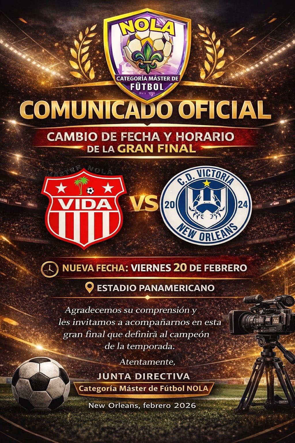New Orleans vibrará con el clásico ceibeño Vida vs Victoria en el estadio Panamericano