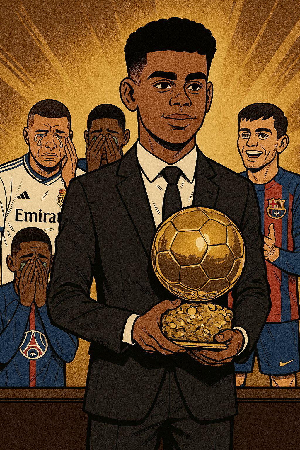 Los memes destruyen a Mbppé y dan el Balón de Oro a Yamal; no se olvidan de Cristiano para la final de Liga de Naciones