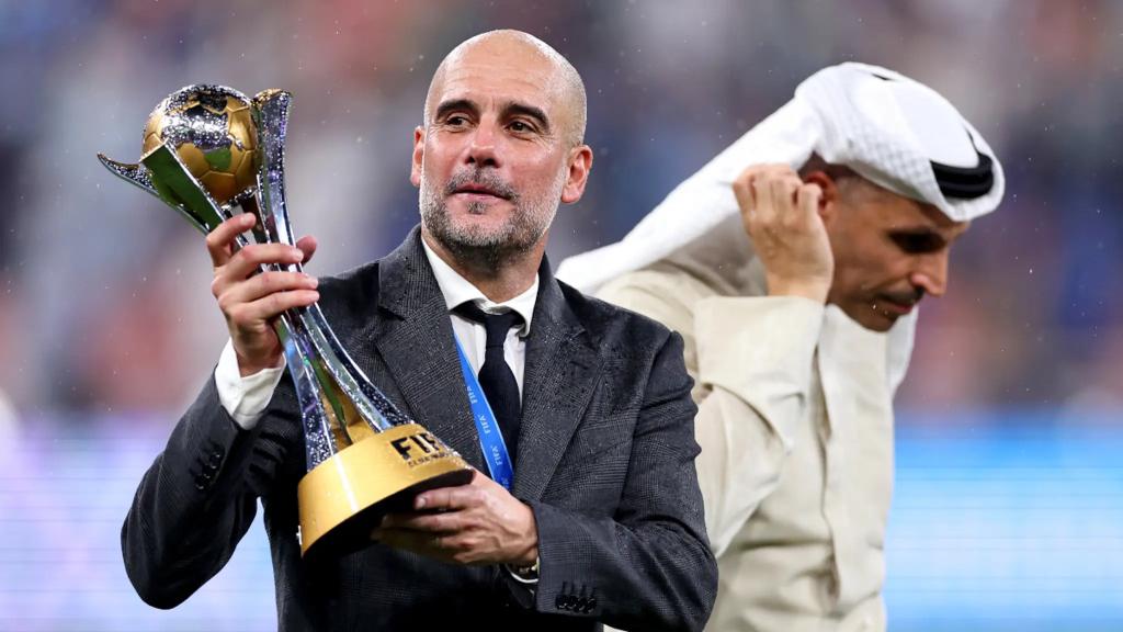 Guardiola ganó su primer Mundial de Clubes como técnico del Manchester City.