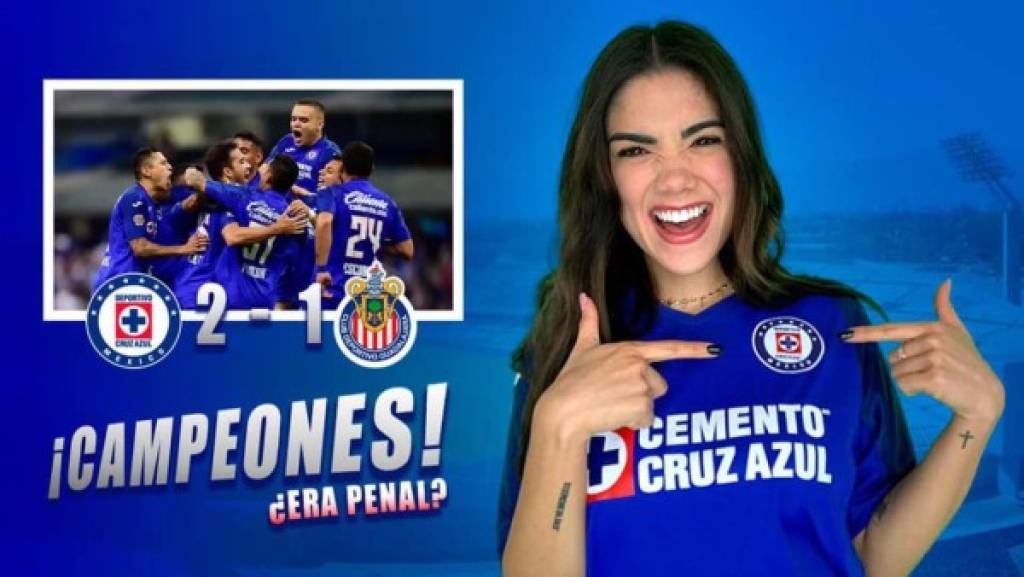 Michelle Pérez, la exporrista y aficionada de Cruz Azul que celebró el título y enamora en México