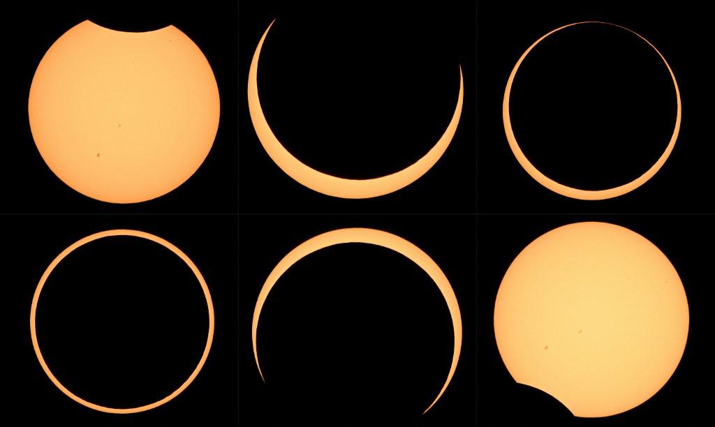 Las impresionantes fotos del eclipse que mostró su “anillo de fuego”: anuncian otro para 2024