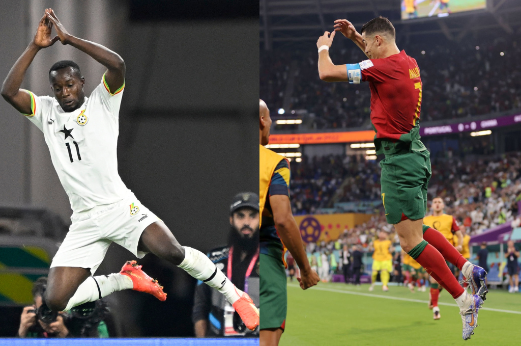 “Siuuuuu”: El futbolista de Ghana que se llevó los reflectores tras celebrar a lo CR7 frente a Cristiano Ronaldo
