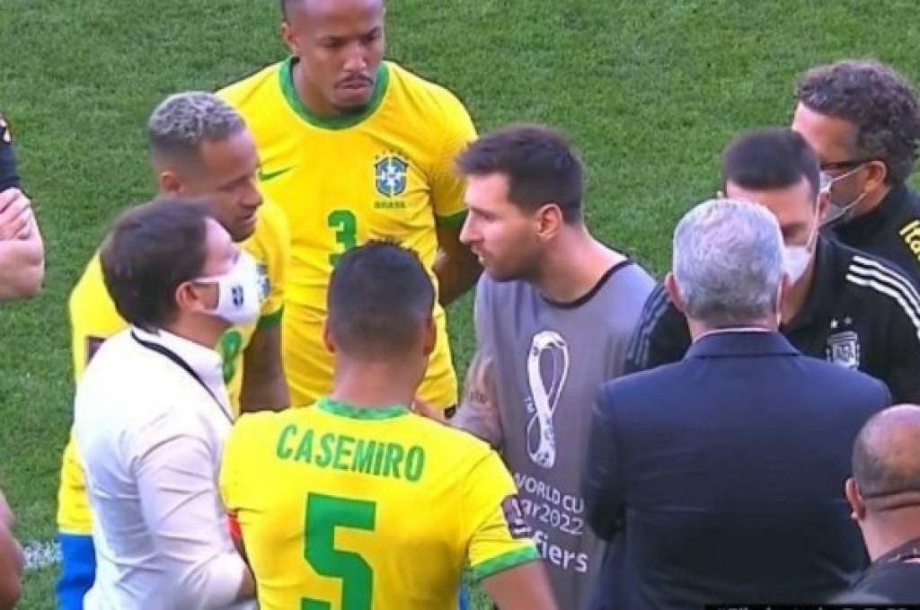 Las palabras de Messi a un agente sanitario brasileño: 'Hace tres días que estamosa acá'