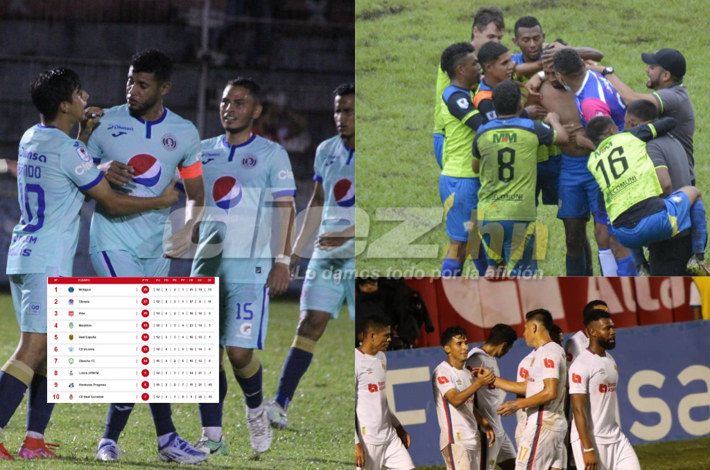 ¡Arde la tabla! Motagua y Olimpia saborean semifinales, Vida se aleja y Olancho se baja al Victoria en la clasificación