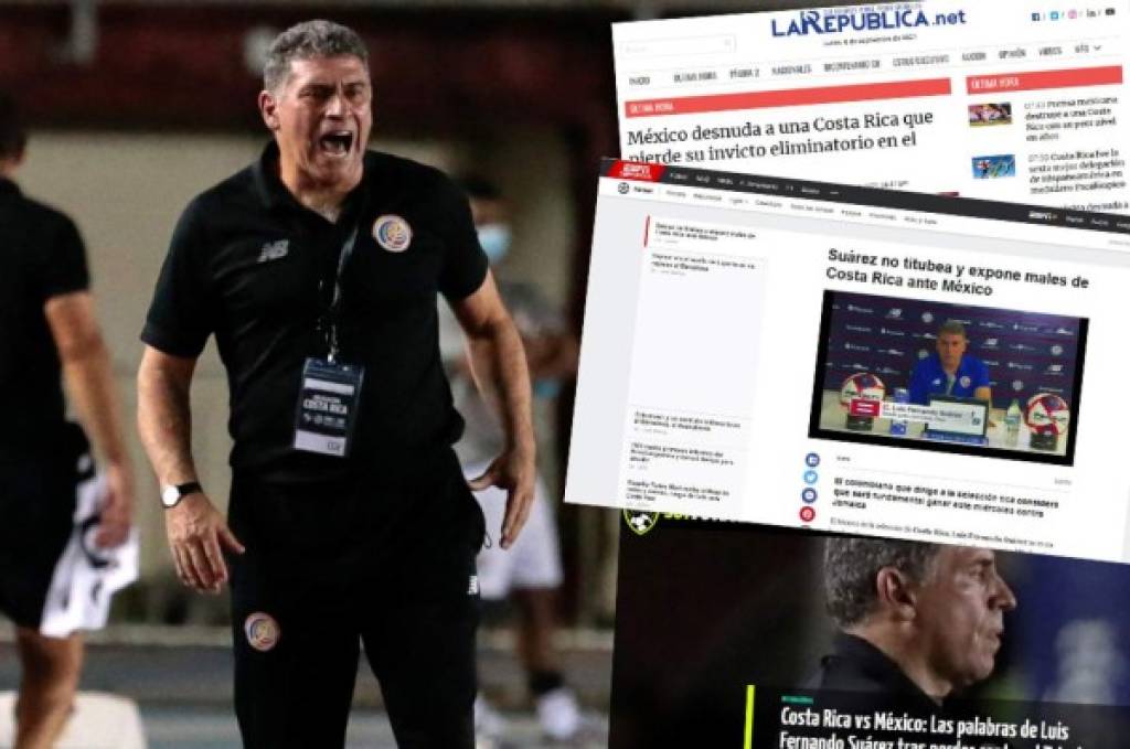 ¿Críticas a Luis Fernando Suárez? Lo que dice la prensa tras la derrota de Costa Rica ante México