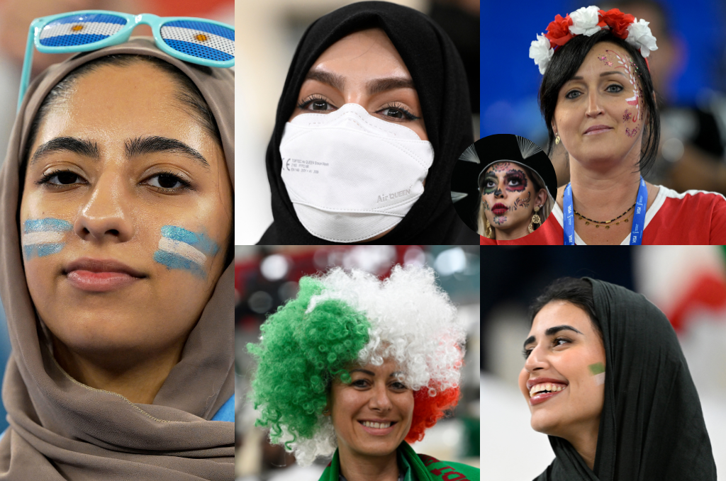 La hermosa qatarí apoyando a Argentina, la despampanante mexicana y las bellas damas de Arabia Saudita