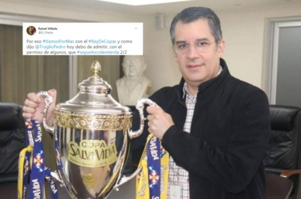 Presidente de Olimpia se une a la frase de moda de Pedro Troglio y admite que es un 'loco de mi....'