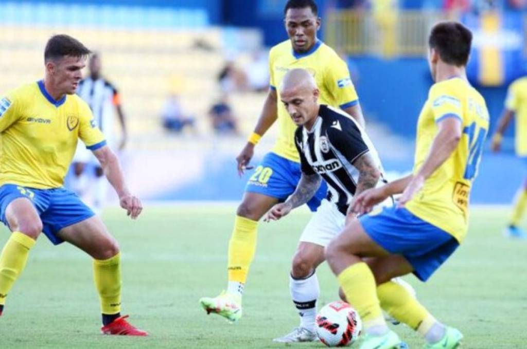 El Panetolikos cae ante el PAOK en Grecia con Deiby Flores jugando en otra posición