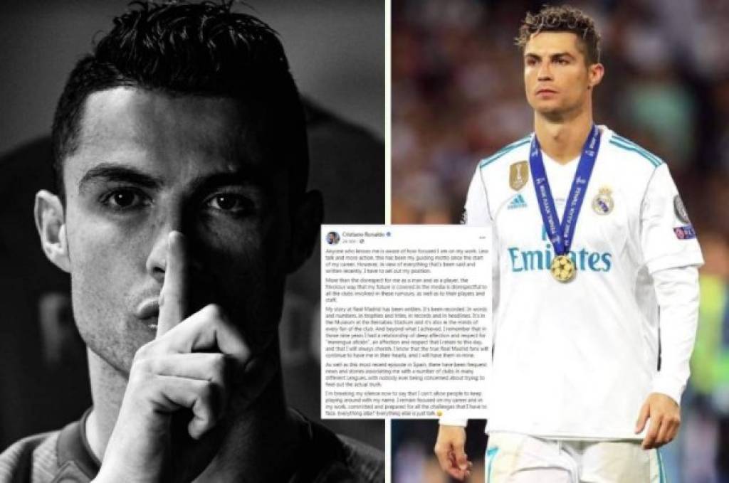 Cristiano Ronaldo desmiente rumores sobre regresar al Real Madrid: 'No puedo permitir que sigan jugando'