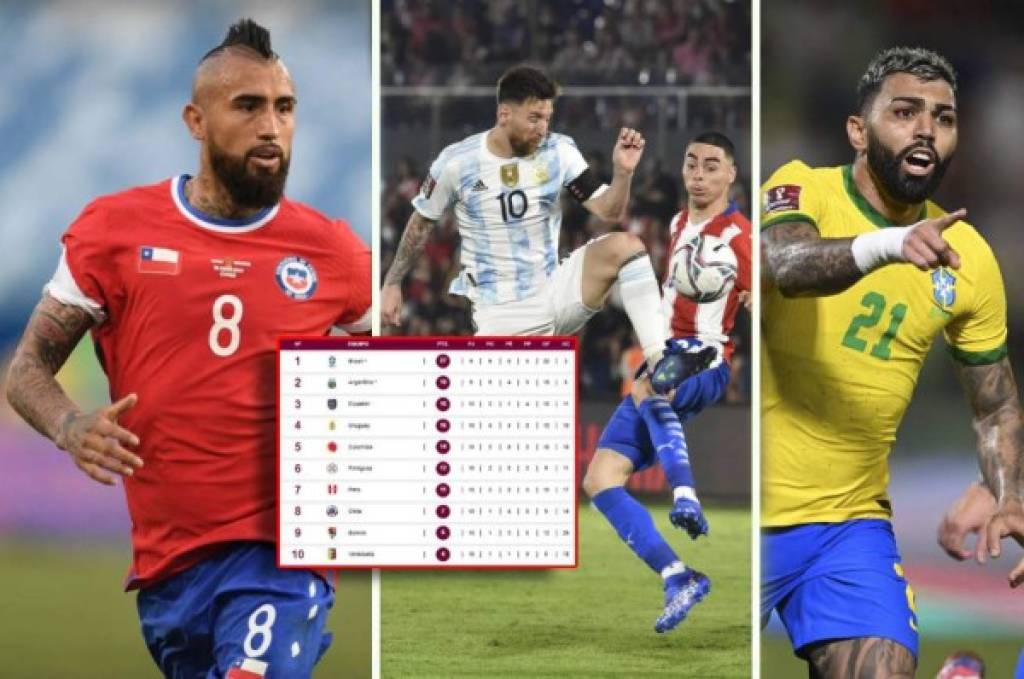 Arde la tabla en las eliminatorias sudamericanas: Chile, lejos de Qatar; Brasil y Argentina en la cima