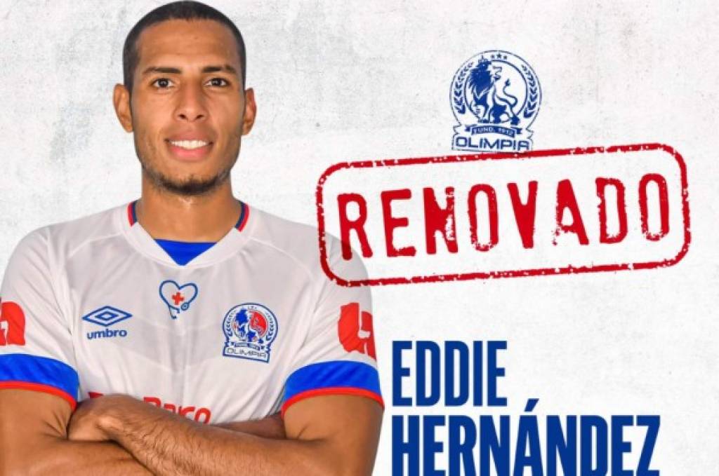 Olimpia fortalece su ataque y confirma la renovación del delantero Eddie Hernández