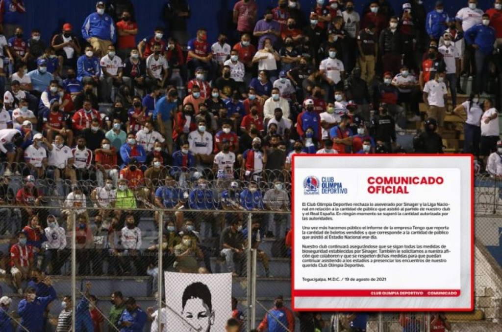 Olimpia responde a Sinager y Liga Nacional tras ser advertido por exceso de afición en los estadios
