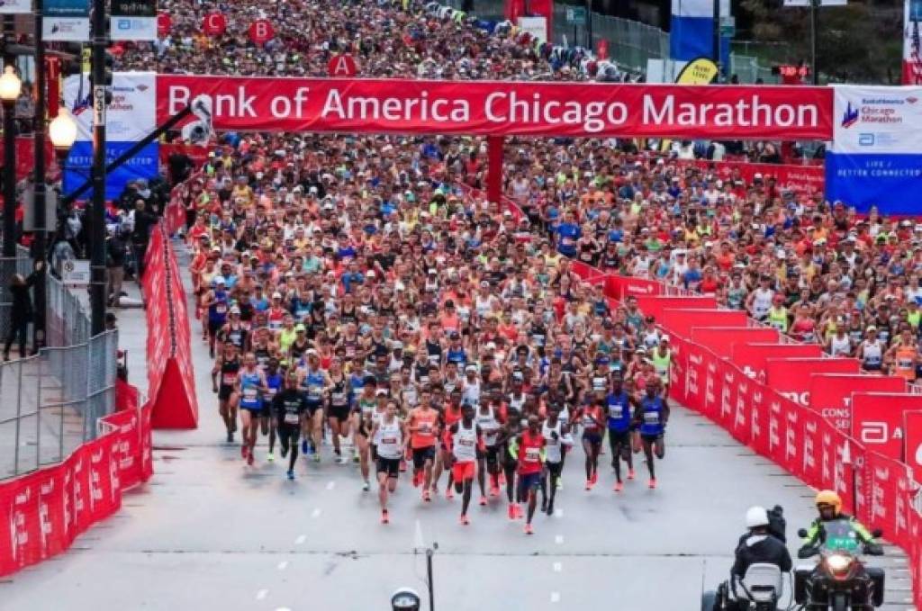 Tres hondureños destacaron en Maratón de Chicago que recibió a 35 mil competidores