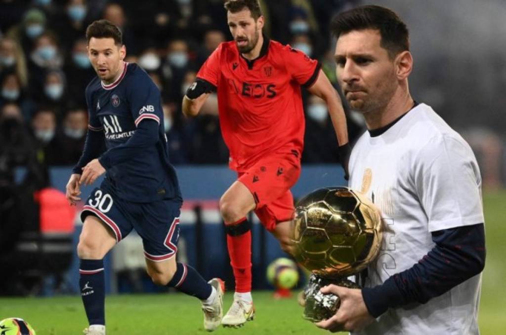 Messi estrena su séptimo Balón de Oro con un tedioso empate del PSG frente al Niza en la liga francesa