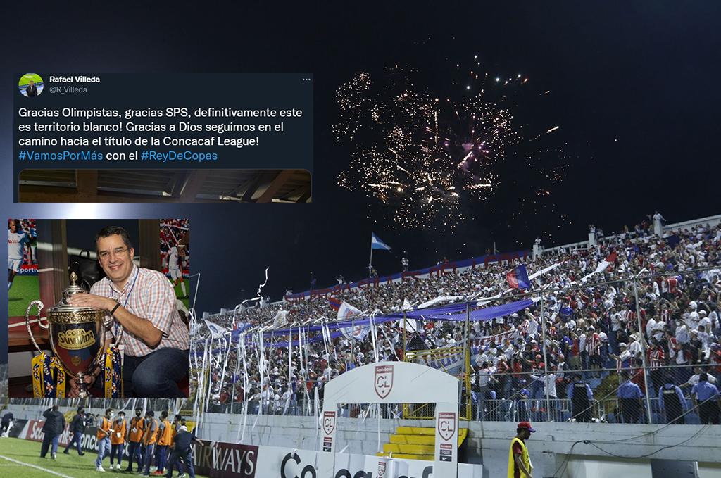 Rafael Villeda, presidente de Olimpia, se deshace en elogios tras llenazo en el Morazán: “Definitivamente este es territorio blanco”