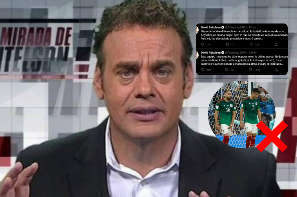 David Faitelson arremete contra México tras la dolorosa derrota ante Argentina: “No juega a nada, no tiene fútbol”