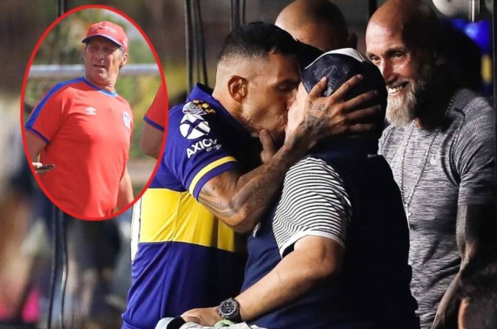 Pedro Troglio habla del beso de Maradona y Carlos Tévez… ¿Besaría él a Diego?