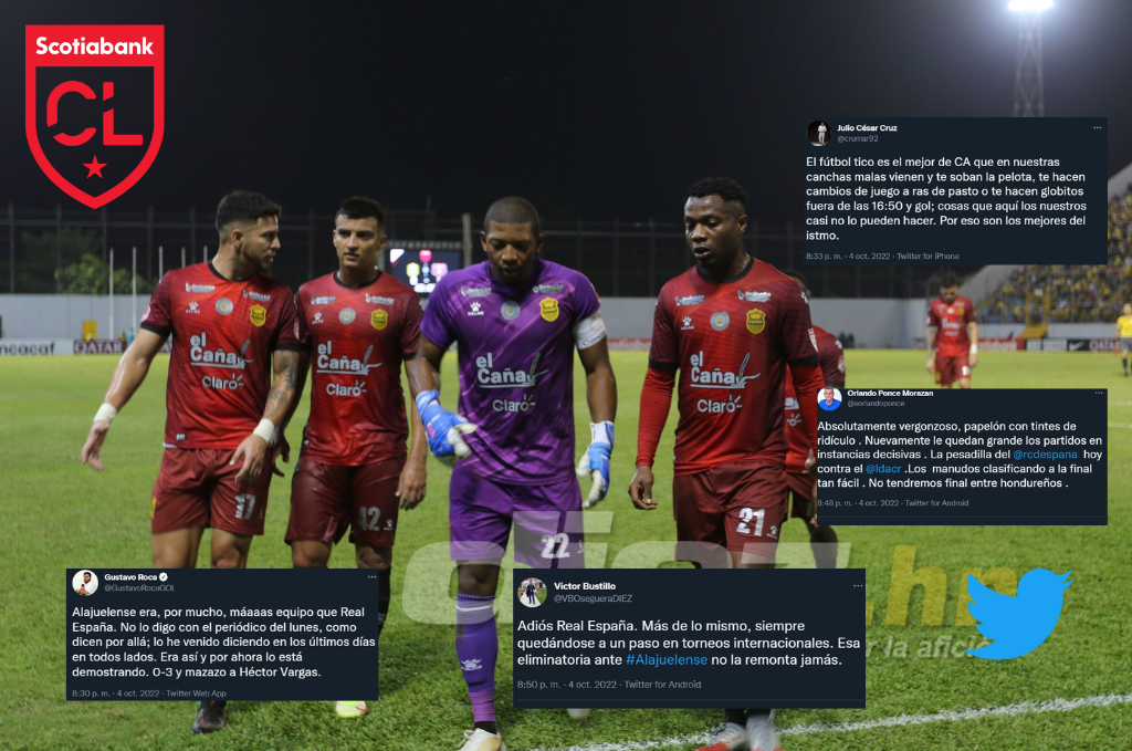 “El fútbol tico es el mejor de la región”, “Absolutamente vergonzoso”, “Adiós Real España”: Prensa hondureña opina tras el duro revés aurinegro