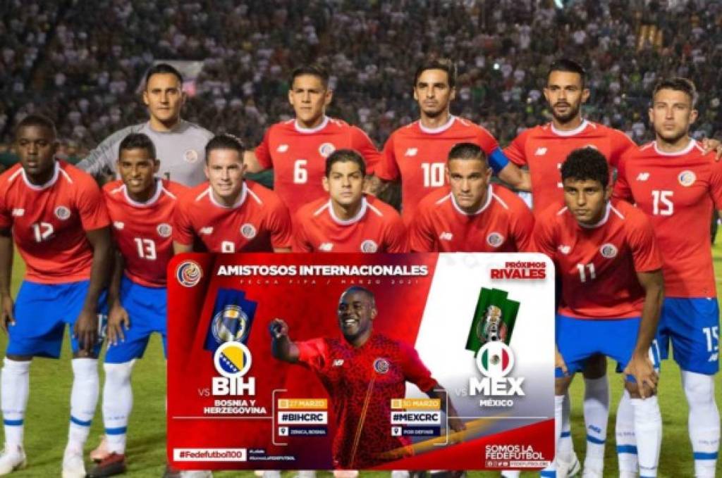 ¿Y Honduras? Costa Rica anuncia dos partidos de lujo para la fecha FIFA del próximo mes de marzo