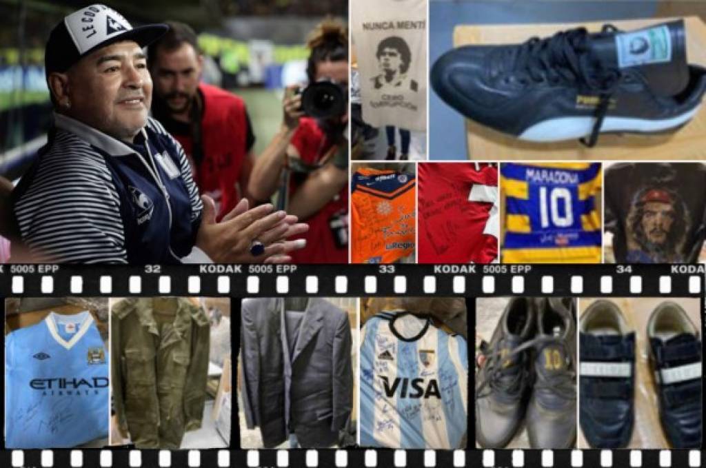 Salen a la luz los tesoros escondidos que dejó Maradona en un contenedor que llegó de Dubái